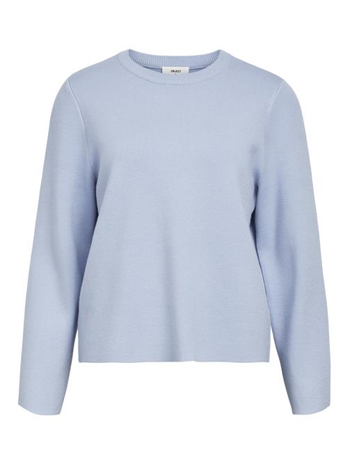 Object Objreynard Square Sleeve Oneck NOO Kvinde Brunnera Blue Langærmede T-shirts Str S - hos Magasin