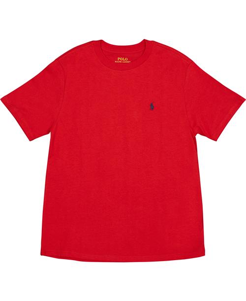 Polo Ralph Lauren Cotton Jersey Crewneck Tee Str XL Drenge - Rød Kortærmede T-shirts hos Magasin