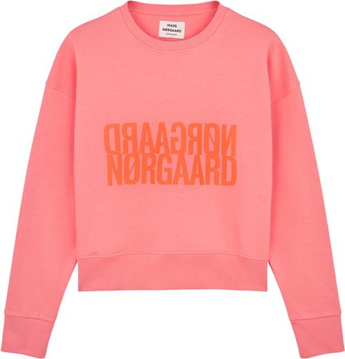 Se Mads Nørgaard - Copenhagen Organic Sweat Tilvina Sweatshirt Kvinde Lyserød Sweatshirts Str XS - hos Magasin ved Magasin