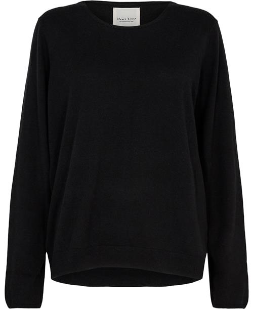 Se Part Two Adelinepw PU Kvinde Black Sweaters Relaxed Fit Str S - hos Magasin ved Magasin