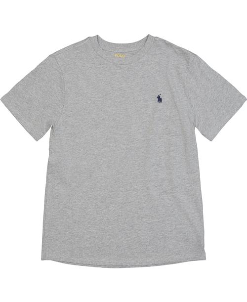 Polo Ralph Lauren Cotton Jersey Crewneck Tee Str 6 / 6 år Drenge - Grå Kortærmede T-shirts hos Magasin