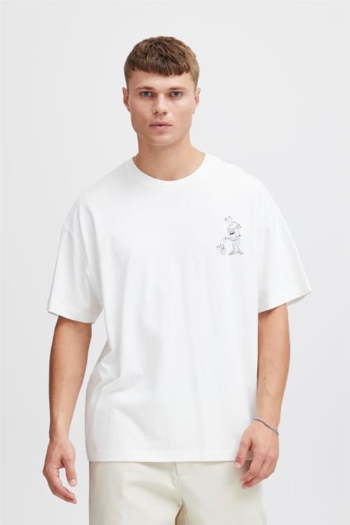 !Solid Sdimre Mand Off White Kortærmede T-shirts Str S - hos Magasin