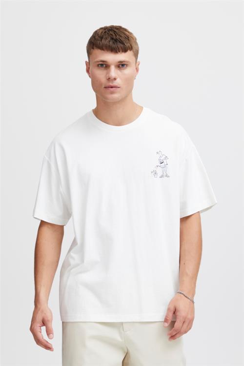 !Solid Sdimre Mand Off White Kortærmede T-shirts Str XXL - hos Magasin