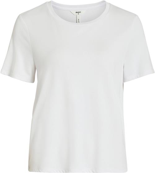 Se Object Objannie S/S Tshirt Noos Kvinde White Kortærmede T-shirts Str M - hos Magasin ved Magasin