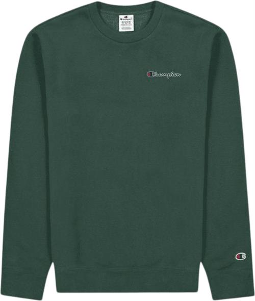 Champion Crewneck Sweatshirt Mand Green Sweatshirts Str L - Bomuld hos Magasin