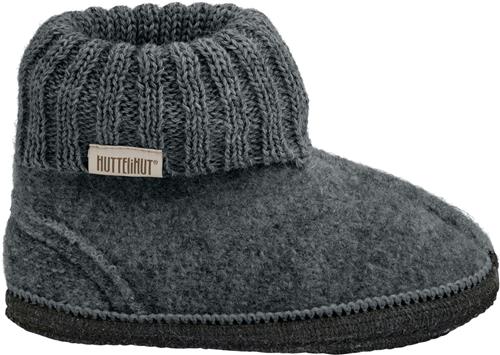 Huttelihut Slippers Wool Medium Grey Melange Hjemmesko Str 25 - Uld hos Magasin