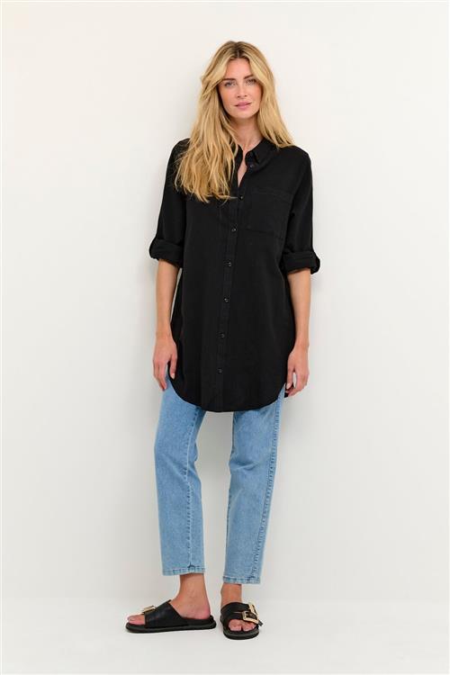 Se Kaffe Kanaya Shirt Tunic Kvinde Black Deep Tunikaer Str 42 - Bomuld hos Magasin ved Magasin