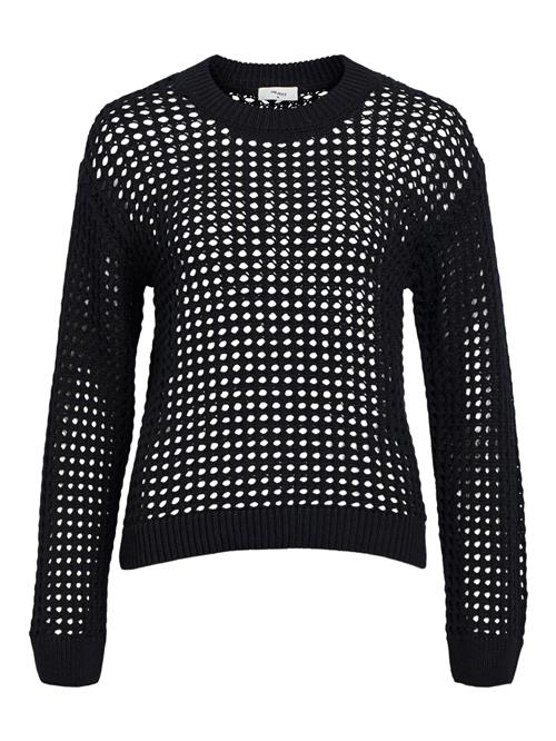 Object Objcharlie L/S Knit Pullover Noos Kvinde Black/col Toppe Str S - hos Magasin