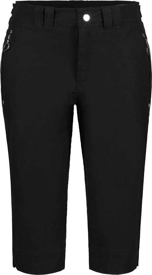 Luhta Capri Pants Kvinde Sort Capri Bukser Str 46 - hos Magasin