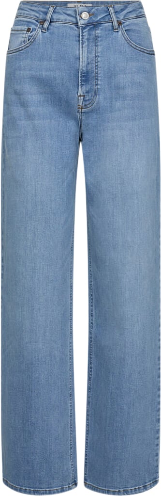 Se IVY Copenhagen Ivybrooke Earthxswan Jeans Wash Capri Blue Kvinde Denim Blue Straight Jeans Str 31 / 32 - hos Magasin ved Magasin