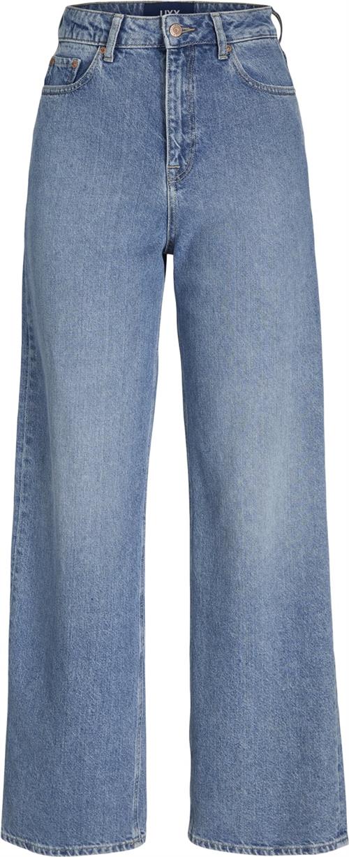 JJXX Jxtokyo Wide HW Rr6009 DNM Noos Kvinde Light Blue Denim Bukser Med Lige Ben Str "31/""34" - hos Magasin