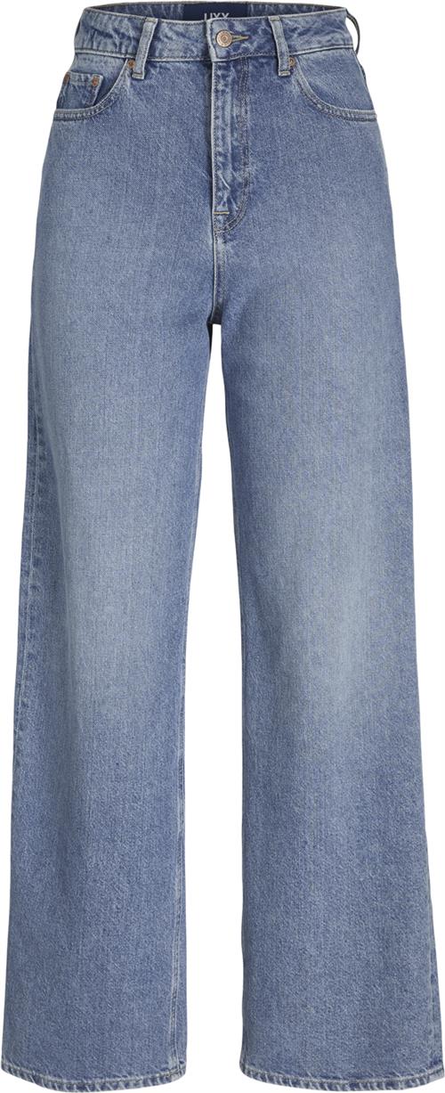 JJXX Jxtokyo Wide HW Rr6009 DNM Noos Kvinde Light Blue Denim Bukser Med Lige Ben Str "32/""32" - hos Magasin