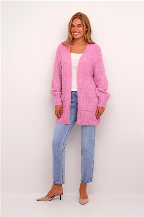 Se Kaffe Kaalioma Knit Cardigan Kvinde Cyclamen Melange Cardigans Str L - hos Magasin ved Magasin