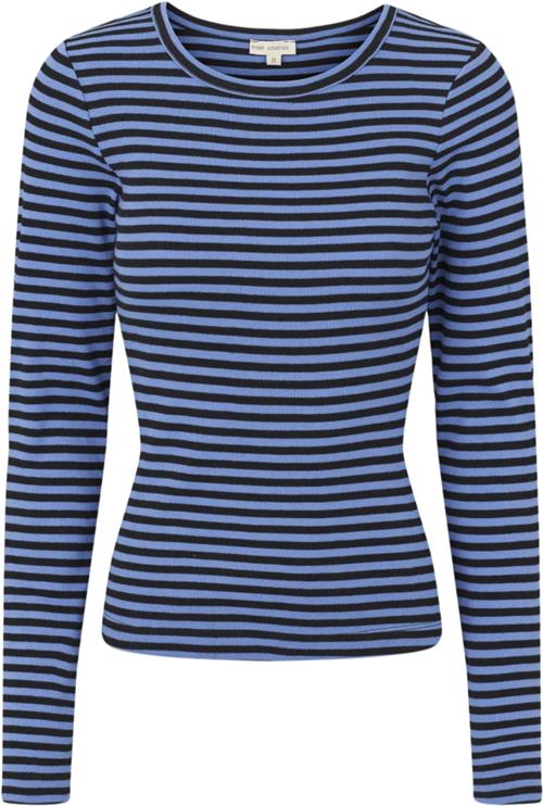 Se esmé studios Esblossom Stripe LS Top Gots Kvinde Granada Sky Langærmede T-shirts Str XS - Bomuld hos Magasin ved Magasin