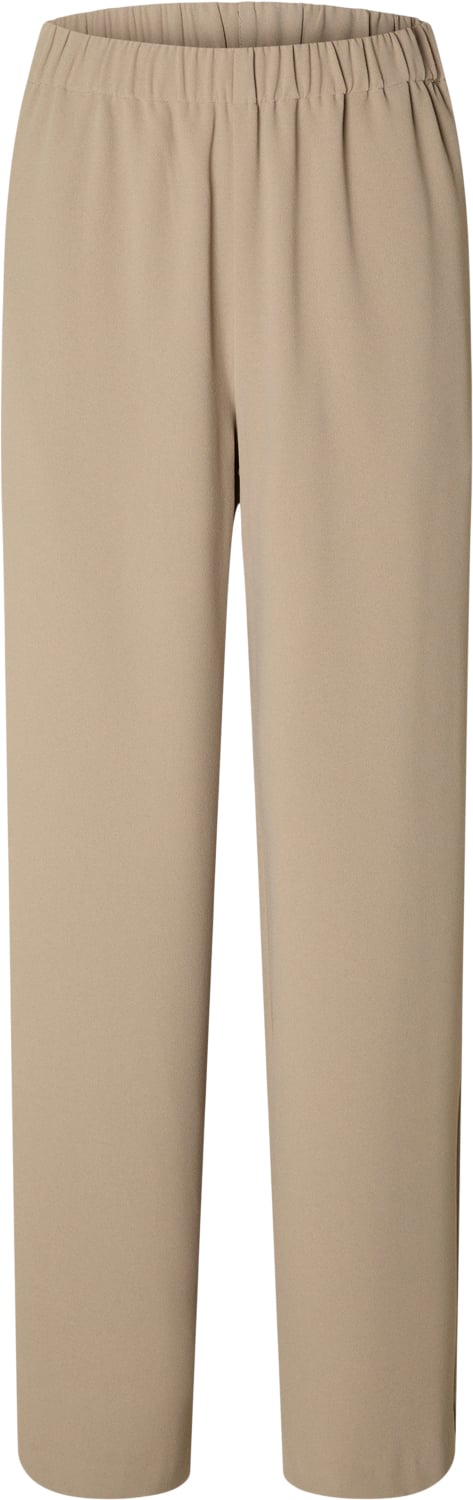 Se Selected Femme Slftinnirelaxed MW Wide Pant N NOO Kvinde Greige Bukser Med Brede Ben Str "34/""32" - hos Magasin ved Magasin