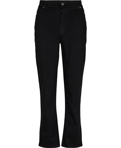 MAC Jeans Melanie Jeans Kvinde Sort Bukser Med Brede Ben Str W40 / L34 - hos Magasin