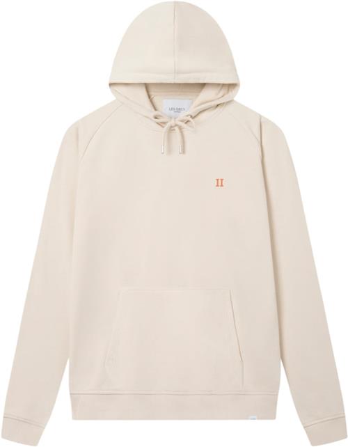 Se Les Deux Nørregaard Hoodie Mand Ivory/orange Hoodies Slim Fit Str S - Bomuld hos Magasin ved Magasin