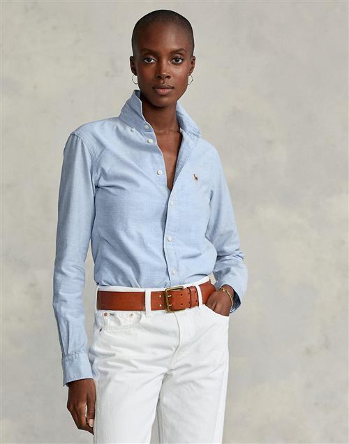 Polo Ralph Lauren Classic Fit Oxford Shirt Kvinde Blue Hyacinth Langærmede Skjorter Classic Fit Str 36 - Bomuld hos Magasin