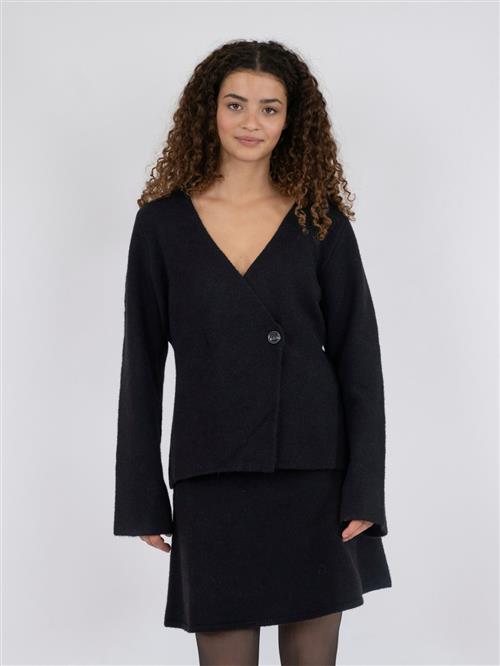 Se Neo Noir Marie Louise Knit Cardigan Kvinde Black Sweaters Str 38 - hos Magasin ved Magasin