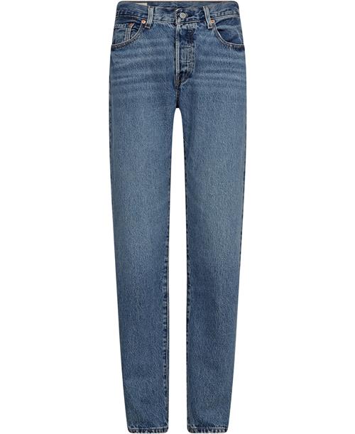 Se Levi's 501 90S NOT MY News Channel Kvinde Med Indigo - Worn In Straight Jeans Str W30 / L32 - hos Magasin ved Magasin