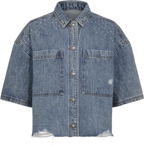 Sofie Schnoor Shirt Kvinde Light Denim Blue Denimskjorter Str 34 - Denim hos Magasin