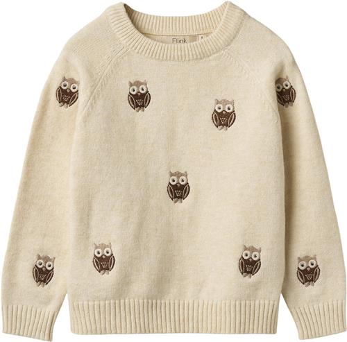 Se Fliink Alon OWL Pullover Str 18M/86 - Sandshell Strik Polyester hos Magasin ved Magasin