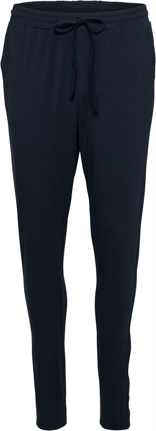 Se Kaffe Linda Pant Kvinde Midnight Marine Bukser Med Smalle Ben Regular Fit Str S - hos Magasin ved Magasin