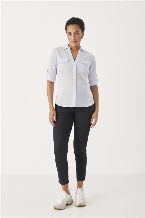 Part Two Soffyspw PA Soffyspw Kvinde Dark Navy Bukser Med Smalle Ben Casual Fit Str 46 - hos Magasin