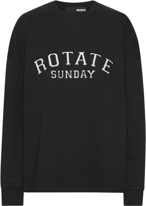 ROTATE Birger Christensen Sweat Classic Crewneck Kvinde Black Sweaters Str XS - hos Magasin