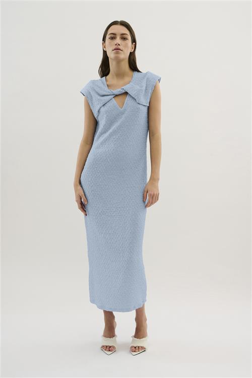 Karen by Simonsen Kbpaloma Dress Kvinde Dusty Blue Maxi Kjoler Straight Fit Str XS - hos Magasin