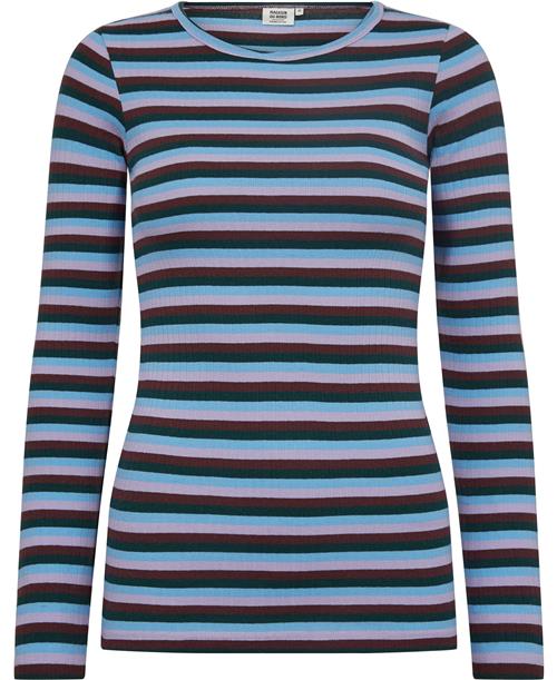 Magasin du Nord Collection Magasin Milla 1G Kvinde Autumn Multi Stripe Langærmede Tshirts Str S Bomuld