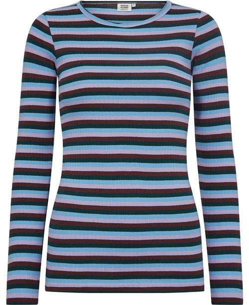 Magasin du Nord Collection Magasin Milla 1G Kvinde Autumn Multi Stripe Langærmede Tshirts Str M Bomuld