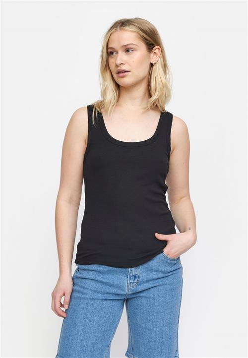 Soft Rebels Srfenja Tank Top Kvinde Black Tanktoppe Str XS - hos Magasin