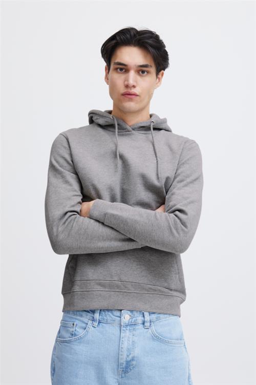 Casual Friday Cfsebastian Hood Sweat Mand Light Grey Melange Hoodies Str L - hos Magasin