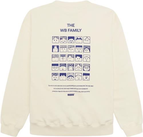 Woodbird Wbcope Family Crew Mand Off White Sweatshirts Str L - hos Magasin