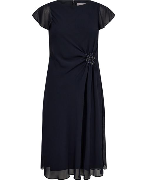 Christian Berg Ckraff Brosche Kvinde Nightblue Midi Kjoler Str 40 - hos Magasin