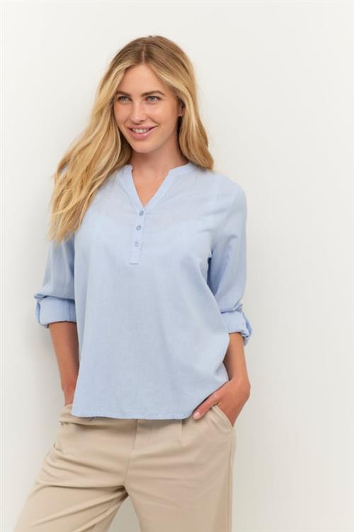 Se Kaffe Kamajse Blouse Kvinde Windsurfer Langærmede Bluser Str 46 - hos Magasin ved Magasin