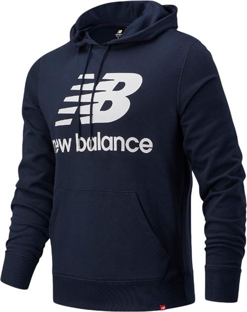 Se New Balance Stacked Logo Hoodie Mand Brown Hoodies Str M - Bomuld hos Magasin ved Magasin