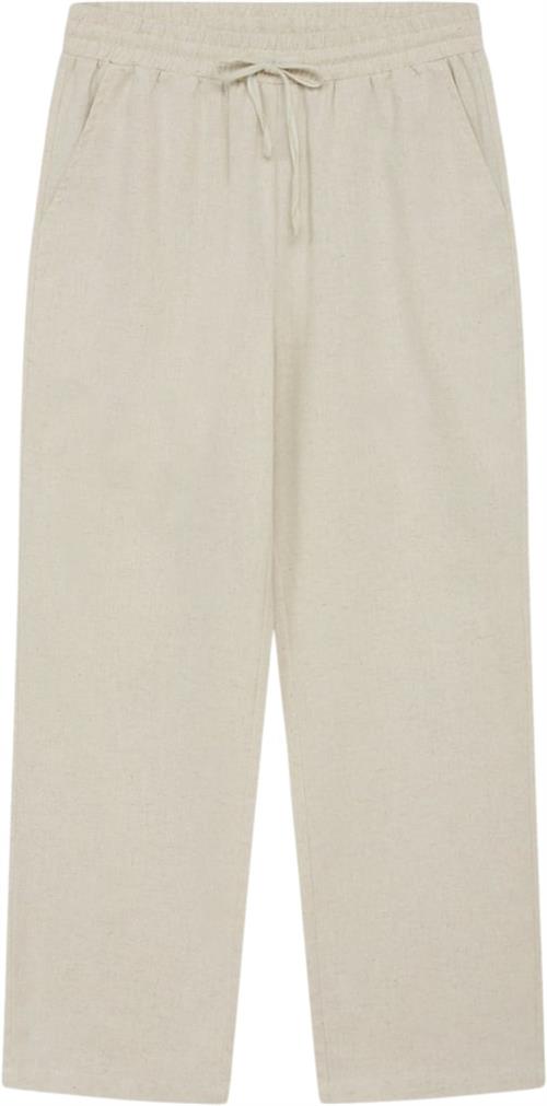 Se Grunt Allan Linen Pants Str XL/16Y - Sand Bukser hos Magasin ved Magasin