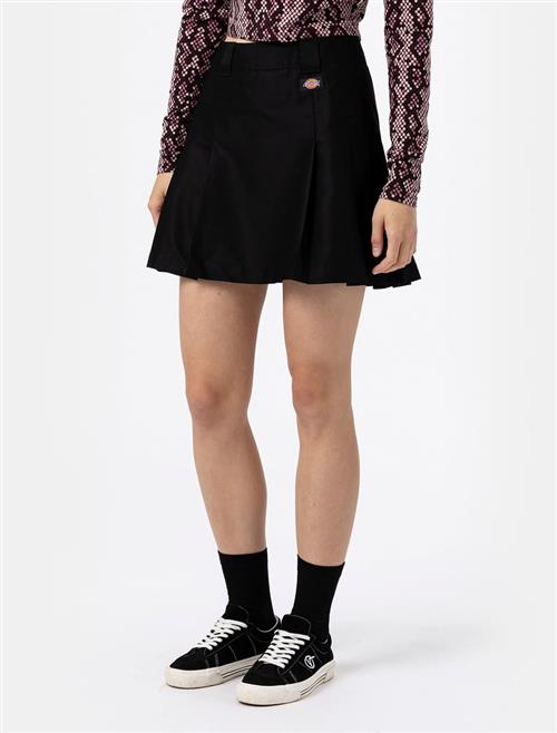 Dickies Elizaville Skirt W Black Kvinde Black Korte Nederdele Str L - hos Magasin