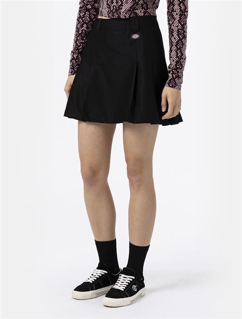 Dickies Elizaville Skirt W Black Kvinde Black Korte Nederdele Str XS - hos Magasin