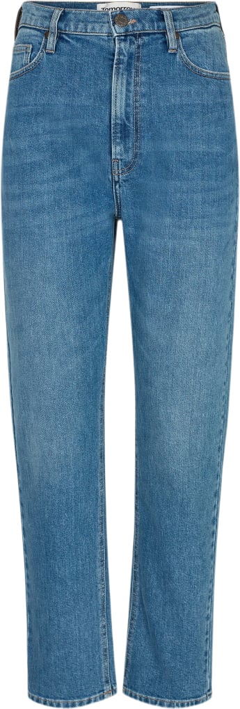 Tomorrow Teresa Jeans Wash Hong Kong Kvinde Denim Blue Straight Jeans Str 29 / 30 - hos Magasin