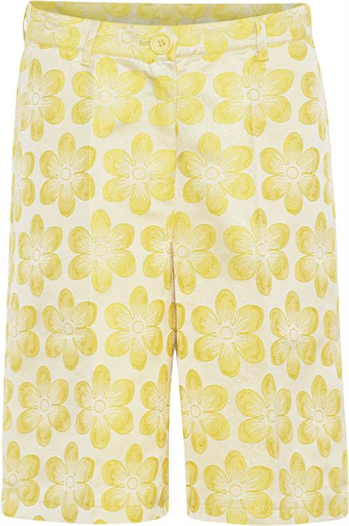 HUNKØN Naomi Shorts Kvinde Yellow Bermudashorts Str S - hos Magasin