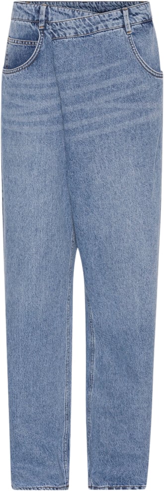 2NDDAY 2ND Fennec TT Ocean Blue Denim Kvinde Light Blue Straight Jeans Str 32 Denim - hos Magasin