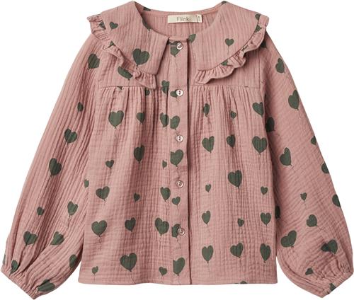 Se Fliink Love LS Blouse Str 2Y/92 - Ash Rose Aop Bluser hos Magasin ved Magasin