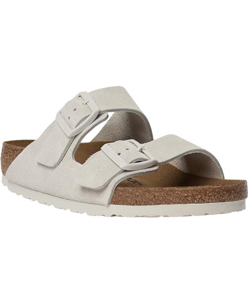 Se Birkenstock Arizona Leve Antique White Kvinde White Flade Sandaler Str 39 - hos Magasin ved Magasin