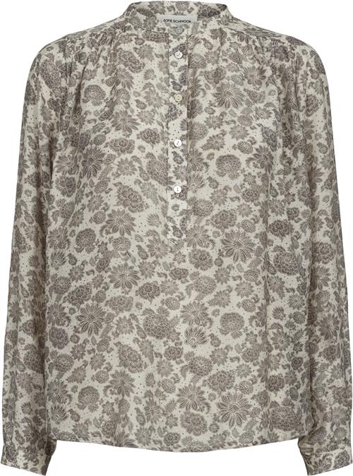 Sofie Schnoor Blouse Kvinde Grey Langærmede Bluser Str 38 - hos Magasin