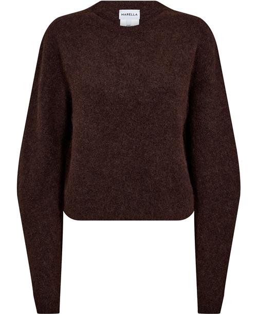 Marella Ovidio Kvinde Brown Sweaters Str XL - Uld hos Magasin