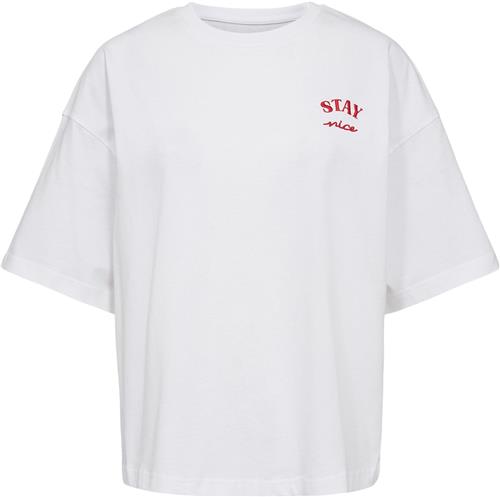 Se Sofie Schnoor Tshirt Kvinde Brilliant White Kortærmede T-shirts Str L - hos Magasin ved Magasin