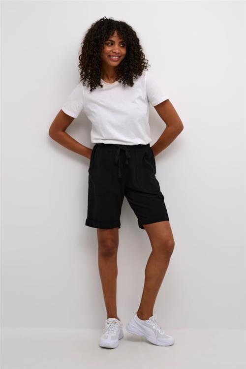 Kaffe Kanaya Shorts Kvinde Sort Casual Shorts Regular Fit Str 40 - hos Magasin